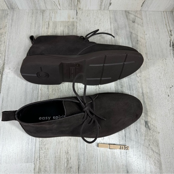 Easy Spirit‎ Mens 8.5 Cushioned Brown Round Toe Lace-Up Leather Chukka Boots main image 10